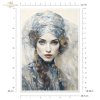 Papier decoupage morwowy FPA3006, Seria Inspired by Klimt, kobiety, zloto, dekoracyjne wzory, kamienie szlachetne, mozaiki, motywy secesyjne * Mulberry decoupage paper FPA3006, women, gold, decorative patterns, gemstones, mosaics, Art Nouveau motifs